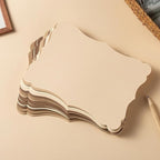 50 Pack Blank Kraft Cards Cardstock Thick Paper Brown Greeting Cards for DIY Gift Card Menus, Baby Shower and Wedding Invitations (Brown, 5x7IN)