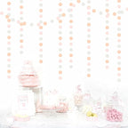 Pink-Silver Peach Birthday Party-Decorations Streamers - 52FT Hanging Paper Garland Banner,Baby Bridal Shower Engagement Anniversary Bachelorette Wedding Graduation Backdrop Decor Hugtmr