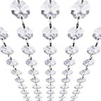 Crystal Acrylic Gems Bead Garland Strands, KinHom 16 Feet Hanging Clear 14mm Daimond Beads Chain Garlands for Manzanita Tree Centerpiece, Chandelier Bead Lamp Chain, Christmas/Wedding Party Decoration