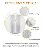 ShinyBeauty Sparkle Backdrop Curtain Silver 2 Panels Set Sequin Photo Backdrop 2FTx8FT Sequin Backdrop Curtain Pack of 2-1220S