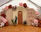 Mexico Theme Arch Stand Covers Fiesta Wedding Party Elastic Fabric Background Birthday Baptismx Baby Shower Decor Props (100x200cm(W40''H78''),G-3741)