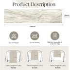 2 Pcs Ivory Cheesecloth Table Runner - 120 inch 10FT Boho Rustic Gauze Cheese Cloth Table Runner Decor for Spring Summer Party Wedding Birthday Baby Bridal Shower Home