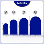 LEBENGURU Upgraded 6FT Wedding Arch Cover, Royal Blue Spandex Fitted Arch Backdrop Cover, Round Top Chiara Stand Covers for Birthday Party Baby Shower Banquet Balloon Décor