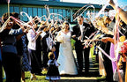 30pcs Ribbon Stick Wands Party Streamers for Wedding Party Activities (Purple)