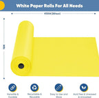 Yellow Wrapping Paper Craft Paper Kraft Paper Roll 15"x450", Bulletin Board Paper, Arts & Crafts, Gift Wrapping Packing Painting Drawing Paint Easel Poster Chart Decorative Paper, Kids Art Supplies