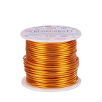 BENECREAT 18 Gauge Jewelry Craft Aluminum Wire 492 Feet Bendable Metal Sculpting Wire for Craft Floral Model Skeleton Making (Gold, 1mm)