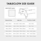 Small Square Light Blue Tablecloth 36 x 36 Inch Polyester Fabric Washable Table Cover Decorative Wrinkle Resistant Solid Color Table Cloth for Dining Party Wedding Camping