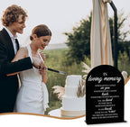 Black In Loving Memory Wedding Sign, In Memory Wedding Sign for Engagement Bridal Shower Decor fo Ceremony Reception Party, Weddings Acrylic Sign