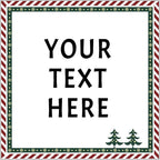 100-1000pcs Custom Stickers Merry Christmas Stickers Personalized Labels Adhesive Xmas Decorative Envelope Seals Stickers for Cards Gift Boxes(VSquare-5)