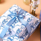 LaRibbons 1 Inch 50 Yard Double Faced Satin Ribbon,Light Blue Satin Craft Fabric Ribbon for Gift Wrapping Floral Bouquets Wedding Party Decoration