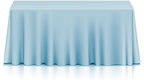 Lann's Linens - 10 Premium 90" x 156" Tablecloths for Wedding/Banquet/Restaurant - Rectangular Polyester Fabric Table Cloths - Baby Blue