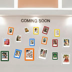 4x6 Picture Frames, Acrylic Fridge Magnetic Photo Frames Transparency Double Sided Picture Display for Refrigerator/Locker/Wall, Colorful 6 Pack