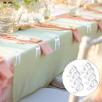 Eccliy 150 Pieces Transparent Clear Tablecloth Clips Plastic Table Cloth Clips Windproof Table Cover Holder Clamps Tablecloth Cloth Holder for Christmas Wedding Party Indoor Outdoor Camping Picnic
