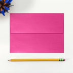 LUXPaper A7 Invitation Envelopes | Peel & Press | 5 1/4" x 7 1/4" | Azalea Metallic | 80lb. Text | 50 Qty