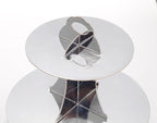 3-Tier Cupcake Stand, Sliver Cardboard Cake Stand Holder, Tiered DIY Cupcake Stand Tower for Dessert Table Displays, Birthday Theme Party Favors Decoration, Floral Tea Party, 12" W x 12.8" H