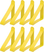 uxcell 8 Pack Tablecloth Clips, Stainless Steel Table Cloth Cover Clamps, 2.56" x 2.68" Windproof Holder Clips for Home Party Picnic Wedding Camping Dining Tables, Yellow