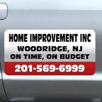 Car Magnet Signs Custom - 24"x12" (Set of 2), 30-mil Thickness with Rounded Corners (Red)