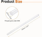 HARFINGTON 10pcs Hot Glue Sticks 0.28" Dia x 5.91" Long EVA Mini Hot Melt Adhesive Glue Stick for Hot Melt Gun Wood Plastic Glass Flowers Fabrics Foam, Clear