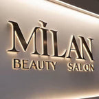 Custom Business Backlit Sign Custom Illuminated Backlit/Frontlit Channel Letters for Business Logo Signs-Professional Grade LED Indoor/Outdoor 3D Retail Store Front Signage-Stainless Steel Acrylic Branding Signs