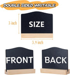 10 Pcs Reusable Mini Chalkboard Signs with Easel Stand for Food Labels, Double-Sided Use Message Board Signs, Weddings Place Cards, Birthday Parties, Table Numbers, Plants, Special Event Decorations