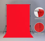 6x9FT Solid Red Screen Backdrop Background for Photography, Photo Backdrop Photoshoot Props