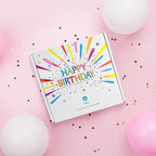 Happy Birthday Candles Set, 4 Pack Birthday Candle Gifts for Women, Unique Best Friend Birthday Gifts Ideas for Her and Him, Natural Soy Candle Scent of Vanilla Coconut/Lavender/Eucalyptus Mint - 7oz