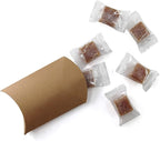 Kraft Paper Pillow Candy Box, Foldable Gift Box with Jute Rope for Weddings, Parties, Birthdays, Holidays, 60 Pcs