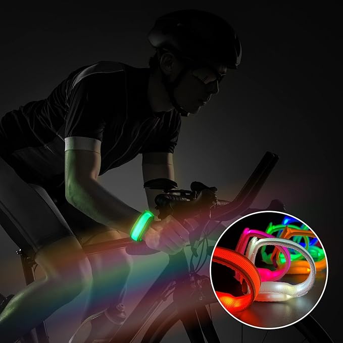 M.best 32pcs LED Light Up Bracelets Glow Flashing Wristbands Glow in The Dark Party Supplies for Wedding, Raves, Concert, Camping,Sporting Events, Party