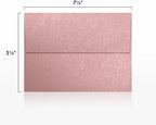 LUXPaper A7 Invitation Envelopes | Peel & Press | 5 1/4" x 7 1/4" | Misty Rose Metallic - Sirio Pearl | 84lb. Text | 1,000 Qty