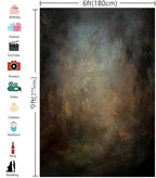 6x9ft Old Master Mottled Portrait Photography Backdrops Abstract Rust Spots Backdrop Background for Photoshoot