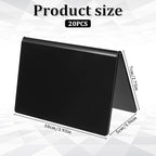 20 Packs Acrylic Mini Chalkboard Sign Black Food Labels Name Tags for Buffet Table Sign Chalkboard Blackboard for Wedding, Table Signs Place Cards for Buffet, Bakery