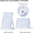 2 pcs Magnetic Dry Erase Board White Board, 8.3'' x 5.8'', Small Stand-Up or Hangable Desktop Dry Erase White Board, Mini Dry Erase Whiteboard Easel for Desk with a Marker