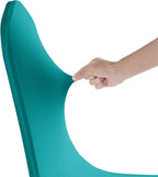 SUPERO Waterproof Spandex Chair Cover 25PCS, Stretch Dining Chair Covers, Polyester Outdoor Chair Covers, Protector Stretch Chair Cover for Party Universal, Banquet, Wedding Event, Hotel(Turquoise)
