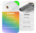 Crystal Organza Fabric Tulle 11 Inch by 50 Yards Sheer Tulle Rolls for DIY Craft Wedding Party Baby Shower Decor Gift Wrapping Party Supplies (White)