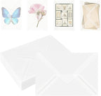 50 Pack 5x7 Vellum Envelopes Letter Size, A7 Translucent Glassine Envelopes for Wedding Invitation, Envelope 5.4x7.6 for Thank You Cards, Birthday Greeting, Lottery Ticket, Stamp Collecting