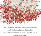 HAHIYO 700Pcs 2mm Light Yellow & Red Pearl Double Head Flower Stamen Pistil for Making, Scrapbook Decoration - Bicolor Handmade Artificial Pearlized Floral Pollen