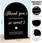 Black Candy Bar Sign, Dessert Table Sign, Wedding Engagement Bridal Shower Decor fo Ceremony Reception Party, Weddings Table Acrylic Sign