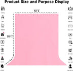 8x10FT Pink Screen Backdrop Background for Photography, Polyester Photo Backdrop for Photoshoot, Party, Video