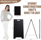 16x32 Double-Sided A-Frame Chalkboard Sign with 8x12 Chalkboard, Liquid & Solid Chalk Markers, Wedding & Event Signage