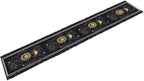 Sun Moon Table Runner, Seasonal Golden Sun Moon Holiday Kitchen Dining Table Runner for Kitchen Living Room Home Party Decor 13x90 Inch
