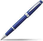 Cross Bailey Light Refillable Rollerball Pen Presented in a Everyday Gift Box - Medium Point, Black Ink, Polished Blue