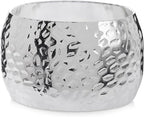Farmlyn Creek Silver Napkin Rings Set of 12-1.8 in Round Polished Zinc, Bulk Napkin Ring Holders for Cloth & Paper - Table Decor for Weddings & Parties