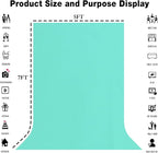 5x7FT Light Blue Screen Backdrops for Photography,for Video Photoshoot Studio Conference