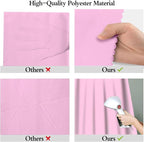 5x7FT Pink Backdrop for Screen Photography, High-end Polyester Photo Background for Photoshoot, Party, Video