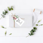 Andaz Press 100-Pack Thank You for Celebrating with Us Favor Tags Spring Watercolor Florals Cardstock Gift Tags with Bakers Twine for Wedding Baby Shower Bridal Shower Party Favors 2 x 3.75-Inches