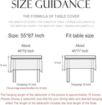 patdrea Designer Vintage Red Rectangle Tablecloth,French Linen Animals Pattern Tablecloths,Decoration Floral Table Cover for Kitchen Dining Christmas,Party,Thanksgiving,55"x87"-Townlife E