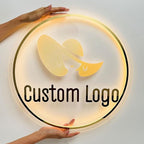 Custom Business Logo Neon Sign for Personalized Company Store UV Metal Acylic LED Backlit Shop Name Light Signo Office Company Logo Néon for Coffee Shop Salon Studio Signs