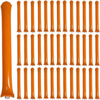 40pcs Round headTeam Spirit Boom Sticks Thunder Sticks Cheering Sticks Team Spirit Plastic Cheerleading Spirit Stick Clapper Inflatable Noise Maker Sports Supply (Orange)