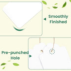 SallyFashion 200PCS Gift Tags, 2.8×1.7 Inch Hang Tags with String for Presents DIY Weddings Bridal and Baby Showers Birthdays