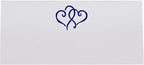 Linked Hearts Place Cards, Navy (Choose Color), Set of 60, Pre-cut and Scored - Wedding, Party, Dinner, and Special Events - Made in the USA